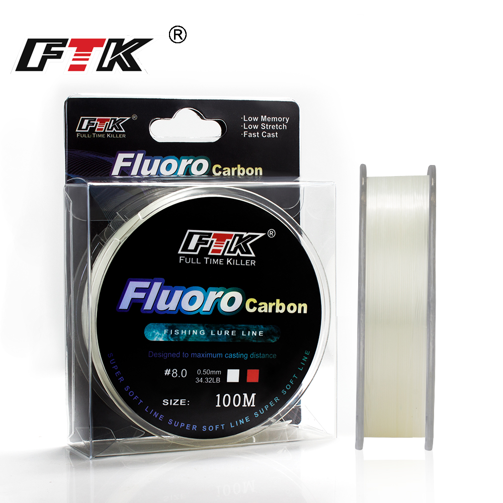 FTK 100m 4.13-34.32LB Fluoroca - Fluorocarbon Line review and price