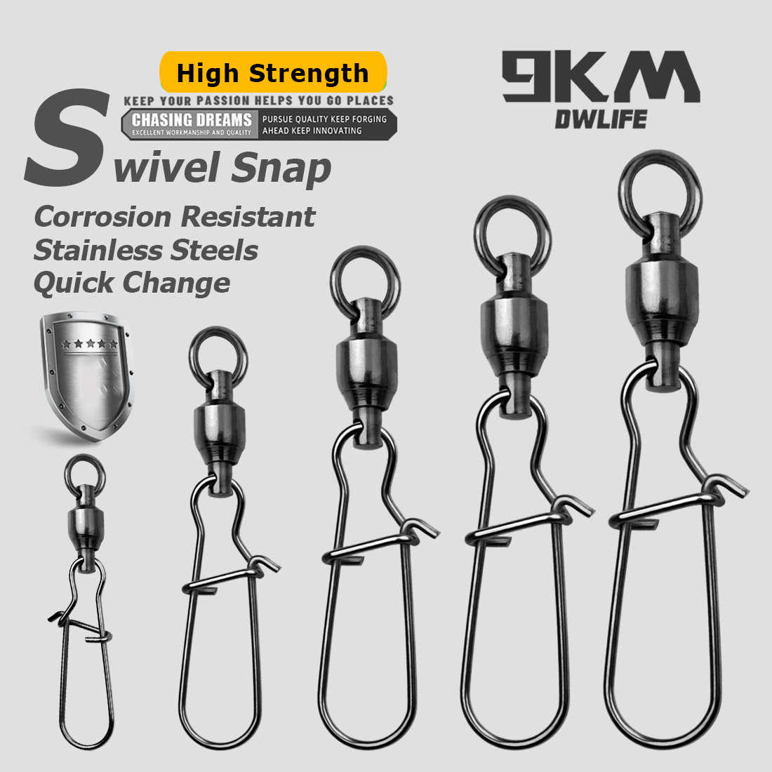 9KM 10PCS Ball Bearing Swivel  - Freshwater Line review and price